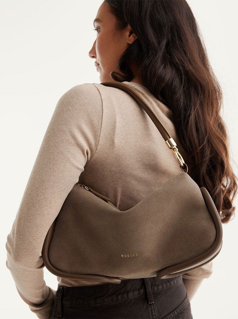 Bibi Bag taupe suede