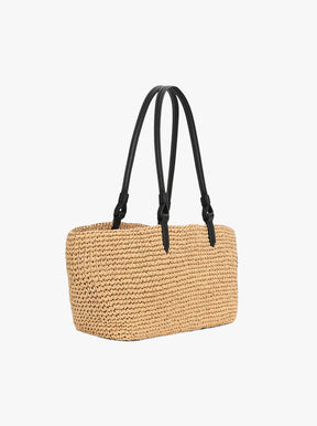 Medium Bandit Tote natural raffia