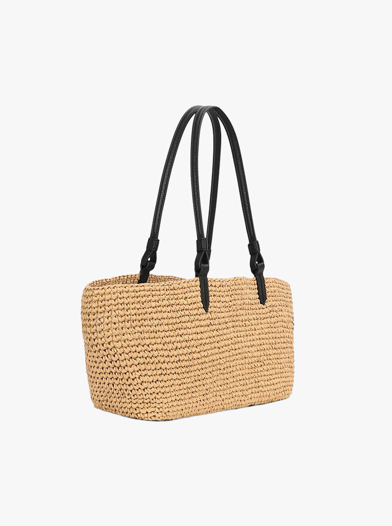Medium Bandit Tote natural raffia