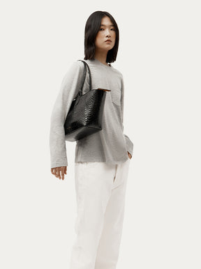 Mr Bandit Tote dark cherry gloss