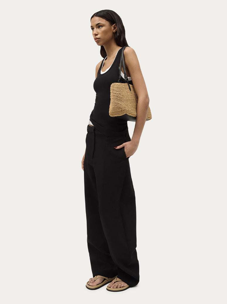 Medium Bandit Tote natural raffia