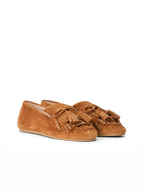 Barry Moccasin tan suede