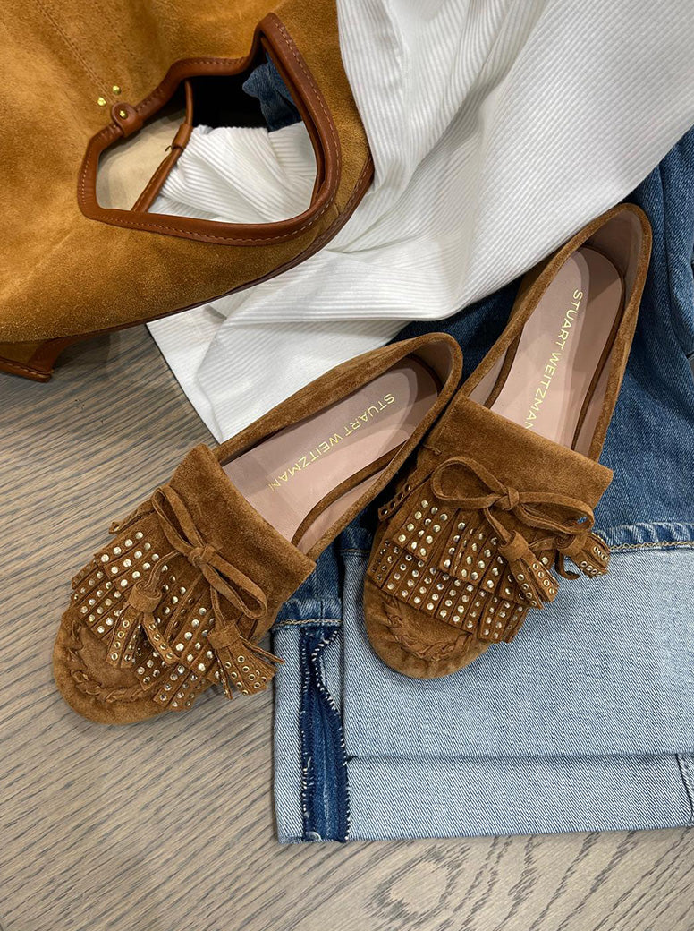 Barry Moccasin tan suede
