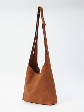 Belize Shopper brown wood suede