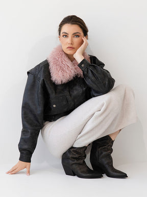 Beth distressed chocolate