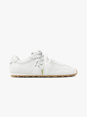 Billy Lou white leather