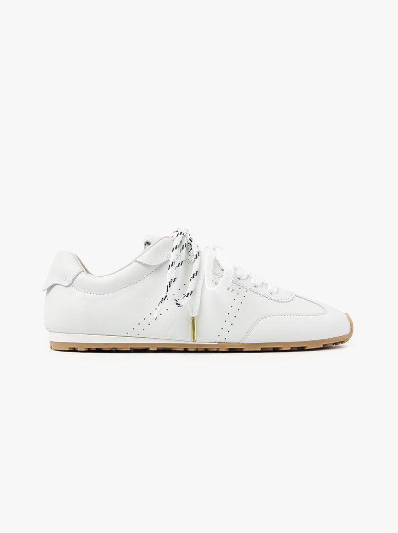 Billy Lou white leather