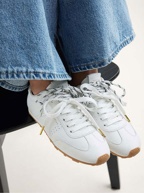 Billy Lou white leather