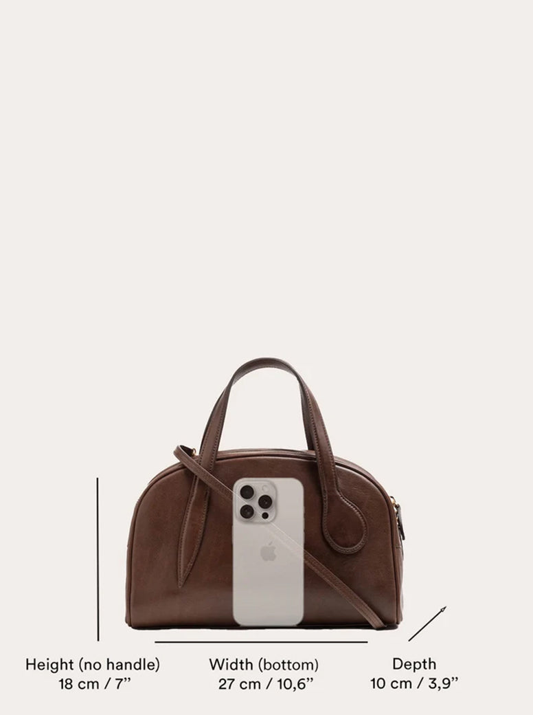 Bowling Mini Bag dark brown
