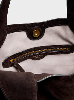Brayton Fringe Carry All chocolate suede