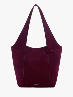 Brayton Large Shopper deep berry suede