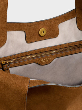 Brayton Large Shopper golden brown suede