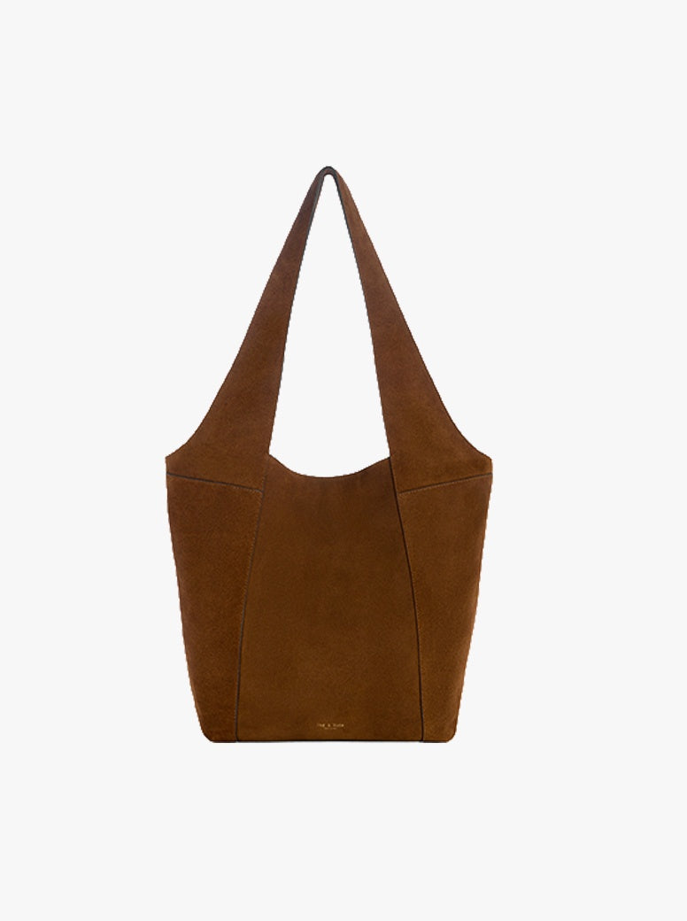 Brayton Large Shopper golden brown suede