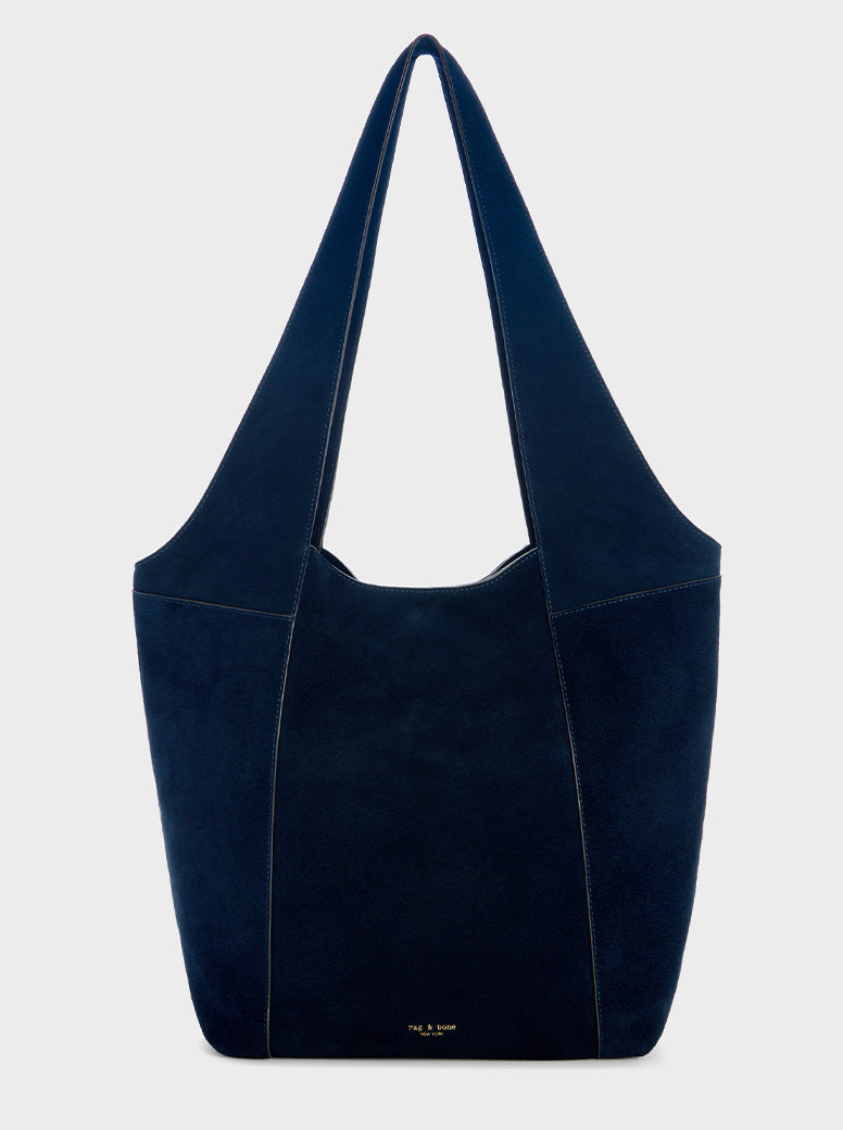 Brayton Large Shopper navy suede