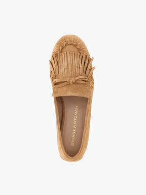 Britt Fringe light camel suede