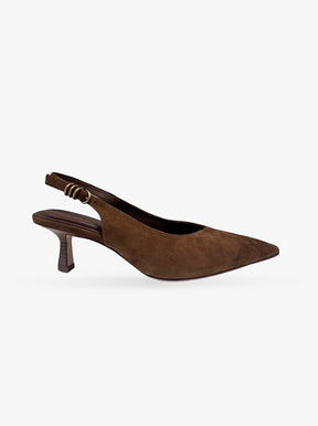 Brynn Slingback tan suede