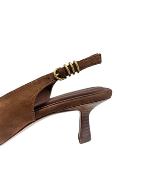 Brynn Slingback tan suede