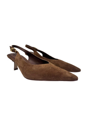 Brynn Slingback tan suede
