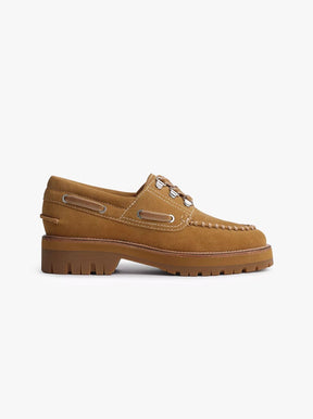 Cameron Boat Shoe caramel suede
