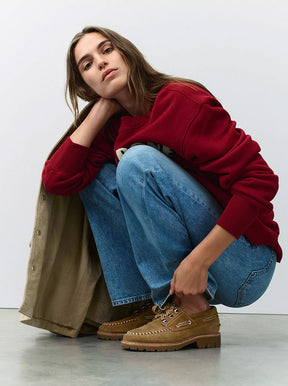 Cameron Boat Shoe caramel suede