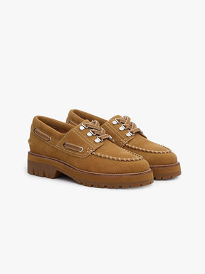 Cameron Boat Shoe caramel suede
