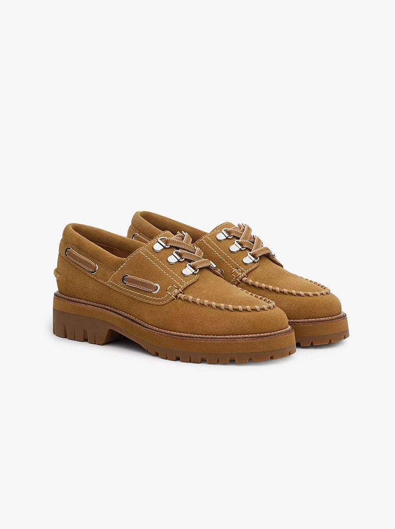 Cameron Boat Shoe caramel suede