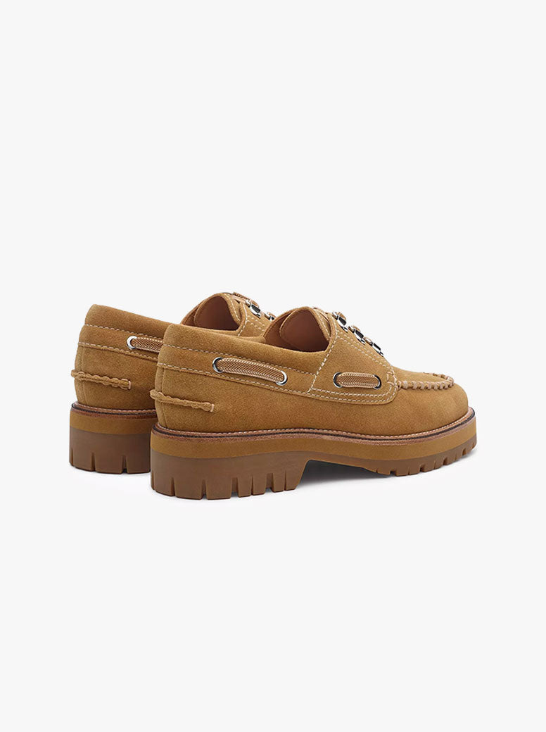 Cameron Boat Shoe caramel suede
