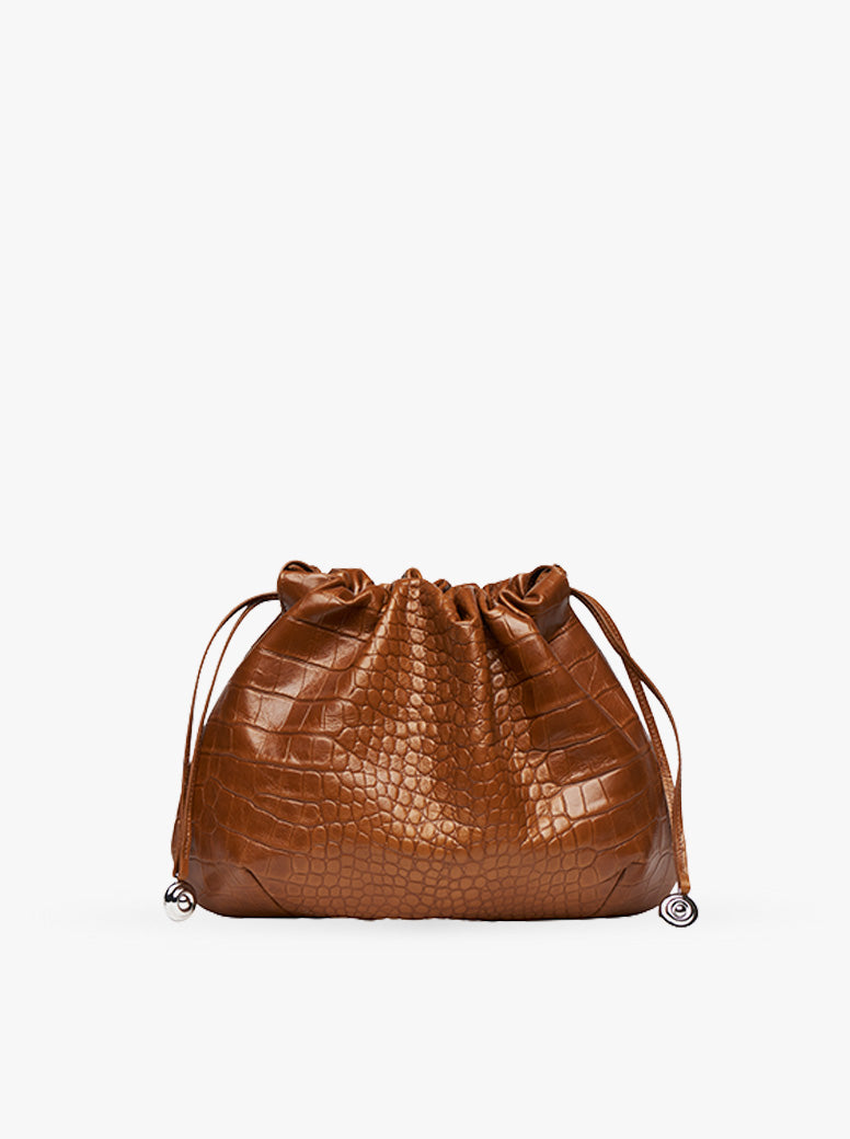 Charm Pouch nougat croc