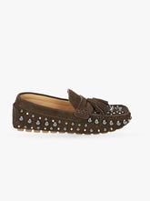 Sadie chocolate brown suede
