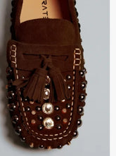 Sadie chocolate brown suede