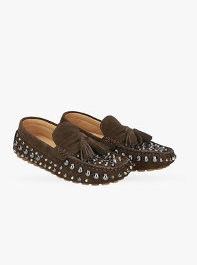 Sadie chocolate brown suede
