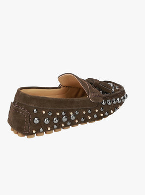 Sadie chocolate brown suede