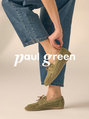 Cynthia pistachio green suede