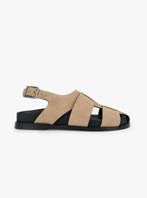 Triton Sandal oat suede