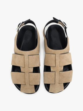 Triton Sandal oat suede