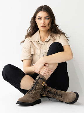Darcy taupe suede