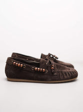 Demi chocolate suede