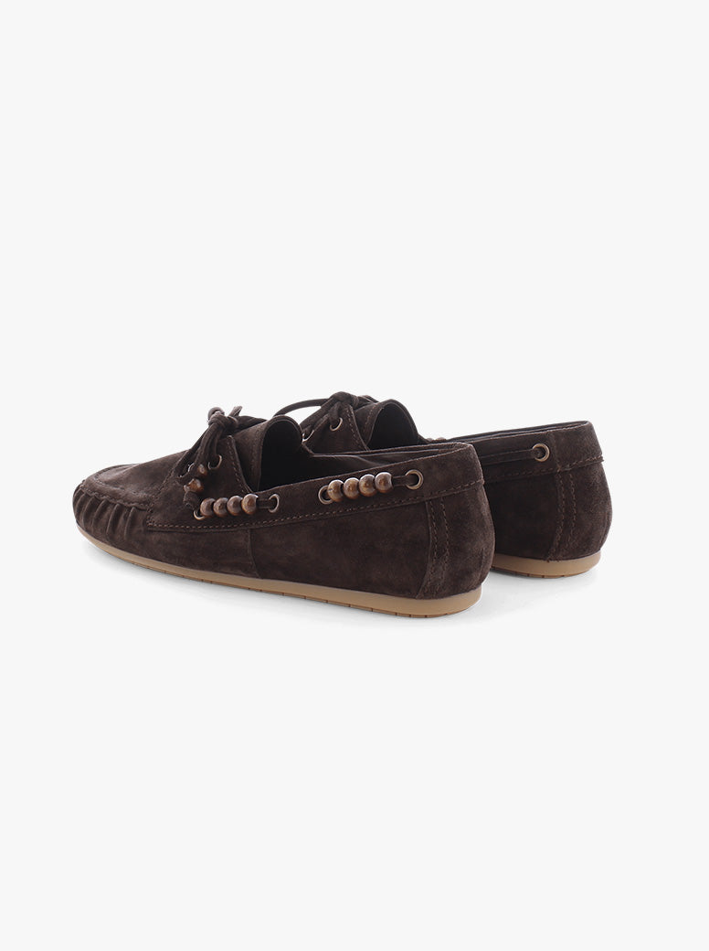 Demi chocolate suede