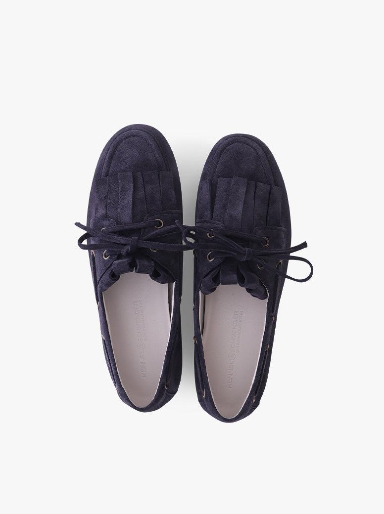 Dash navy suede