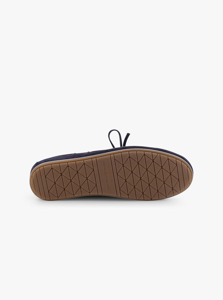Drop golden brown suede