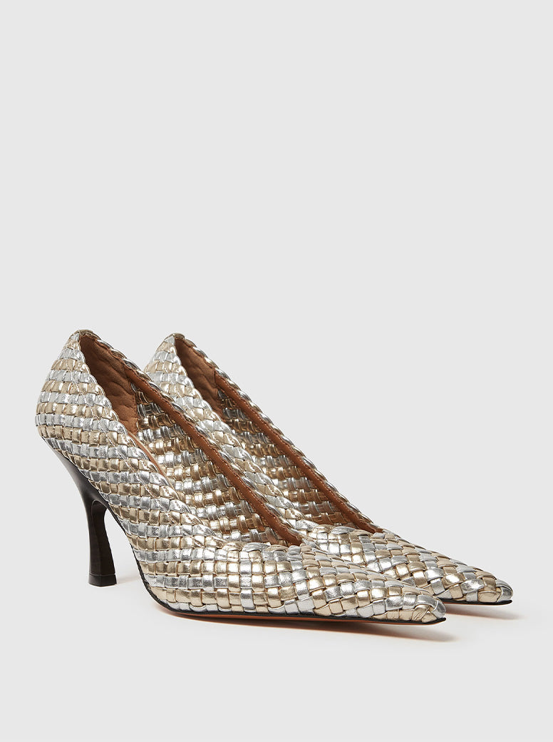 Elsa Pump silver / gold