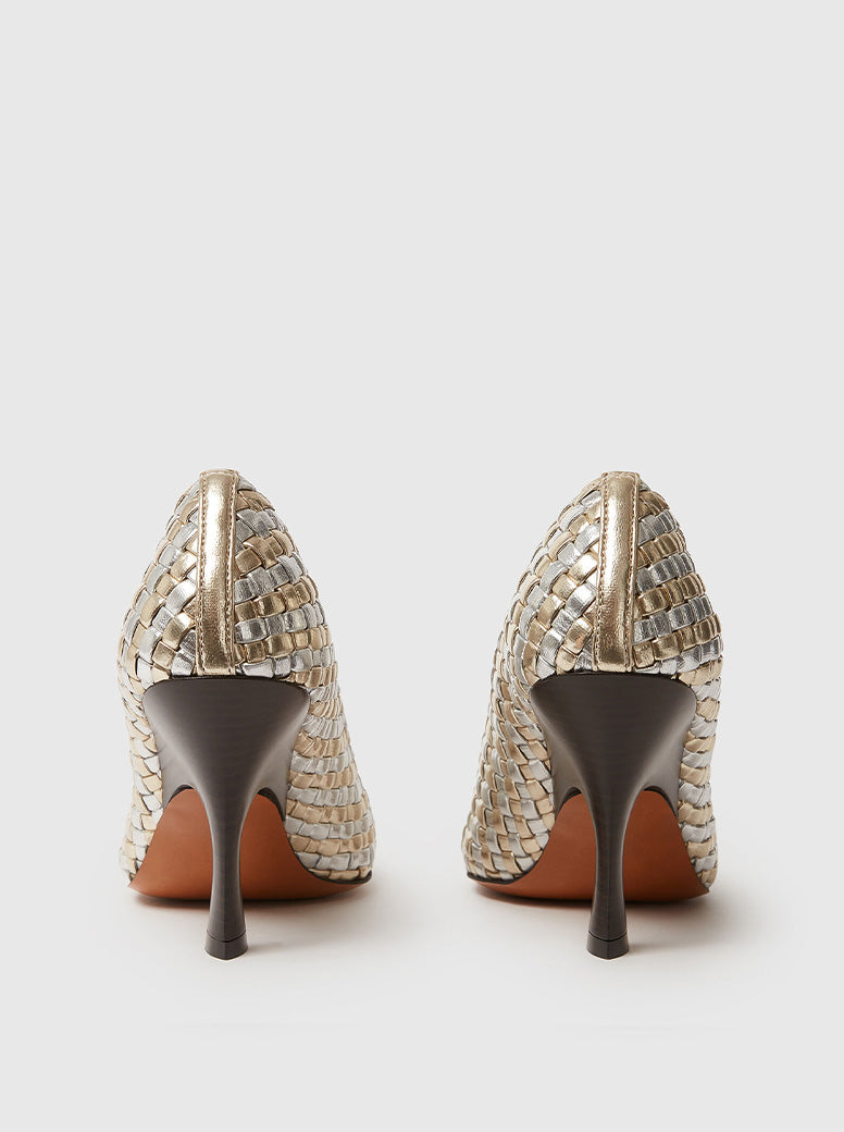 Elsa Pump silver / gold