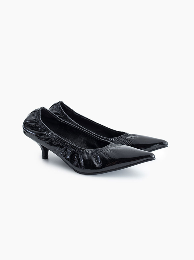 Elvira soft black patent