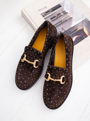 Farrow chocolate suede