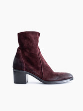 Franca burgundy suede