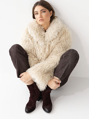 Franca burgundy suede