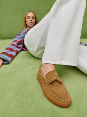 Freja brown suede