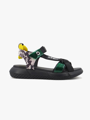 Gemini black/green multi