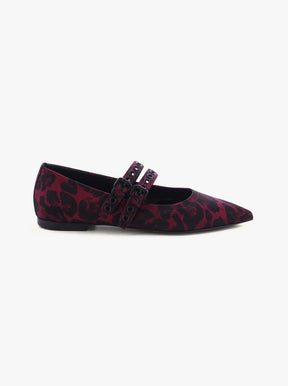 Gianna red / black leopard