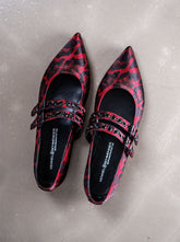 Gianna red / black leopard